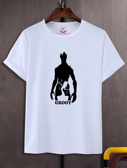 unisex white graphic printed t-shirt - 20883051 - Standard Image - 0