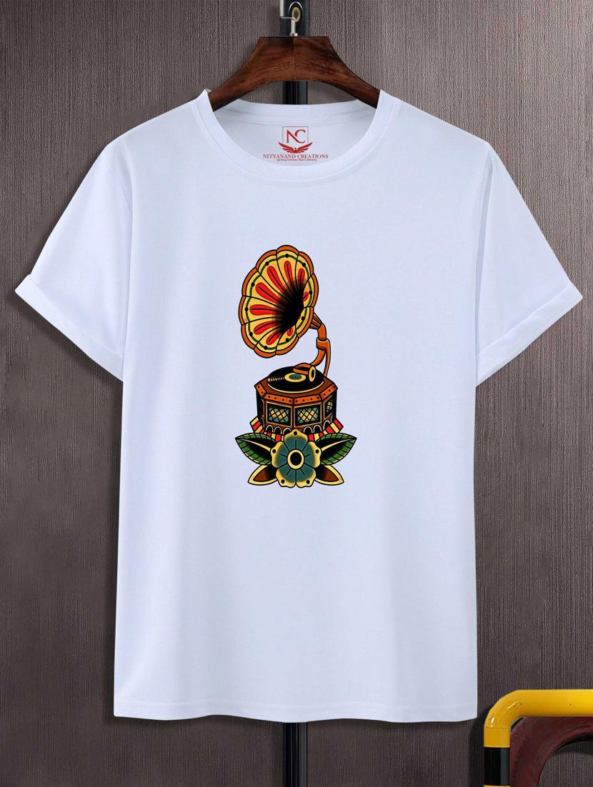 unisex white graphic print t-shirt - 20883060 - Zoom Image - 0