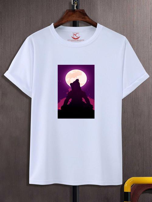 unisex white graphic printed t-shirt - 20883102 - Standard Image - 0