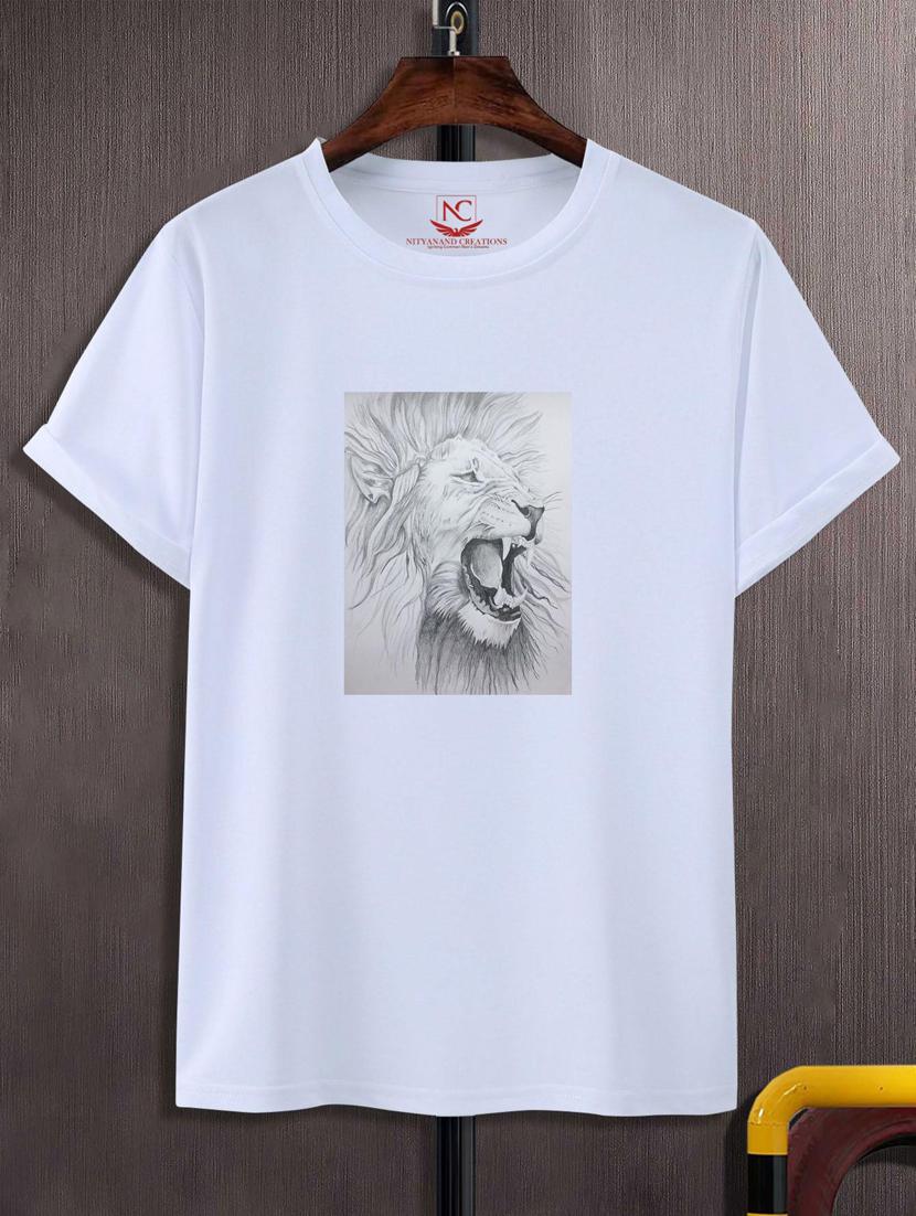 unisex white graphic printed t-shirt - 20883104 - Zoom Image - 0