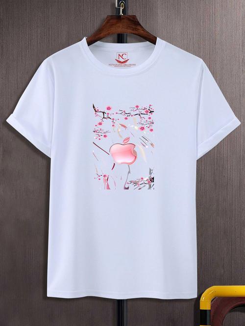 unisex white graphic printed t-shirt - 20883106 - Standard Image - 0