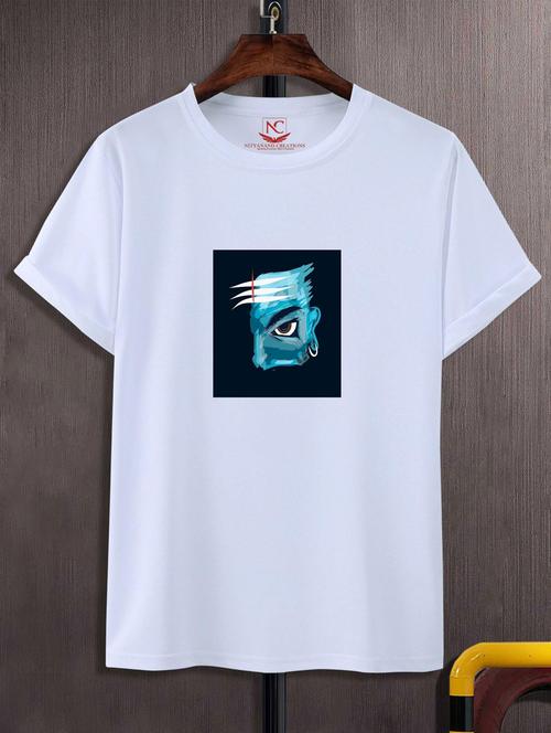 unisex white graphic printed t-shirt - 20883113 - Standard Image - 0