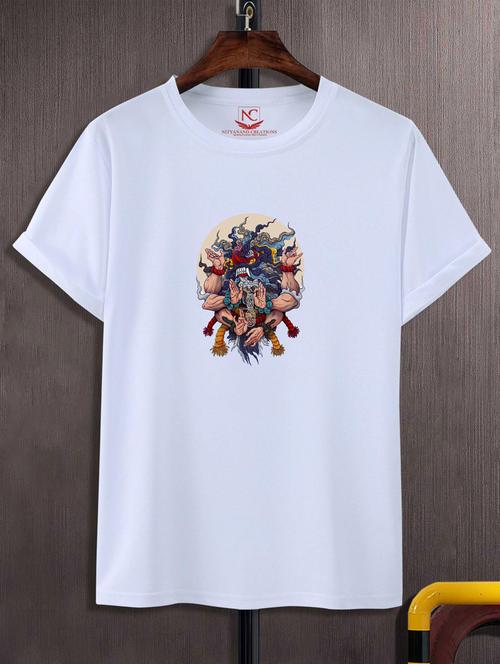unisex white graphic printed t-shirt - 20883141 -  Standard Image - 0