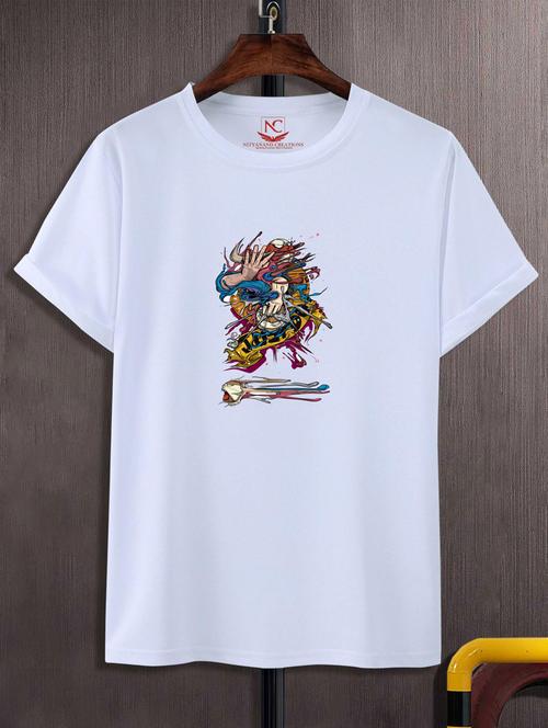 unisex white polyester graphic t-shirt - 20883142 -  Standard Image - 0