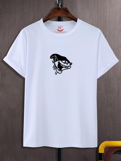 unisex white graphic print t-shirt - 20883150 - Standard Image - 0