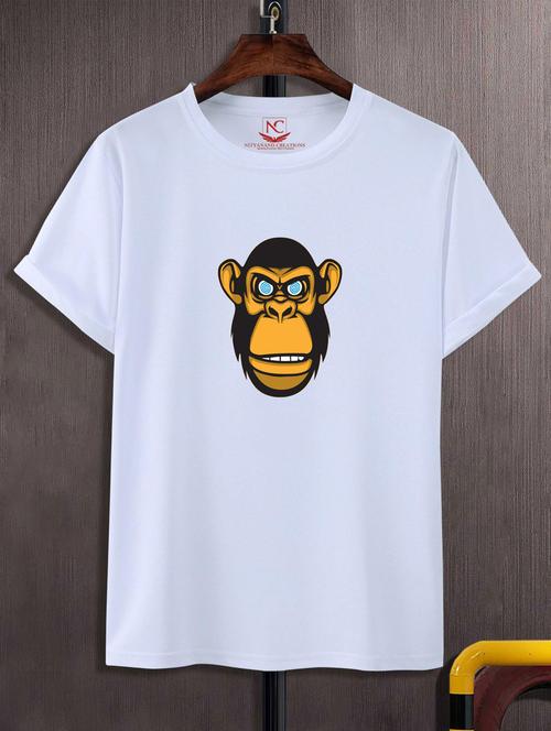 unisex white graphic printed t-shirt - 20883152 - Standard Image - 0