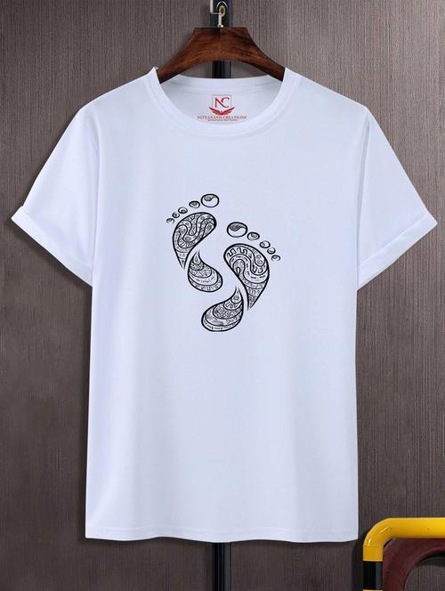 unisex white graphic printed t-shirt - 20883173 - Standard Image - 0