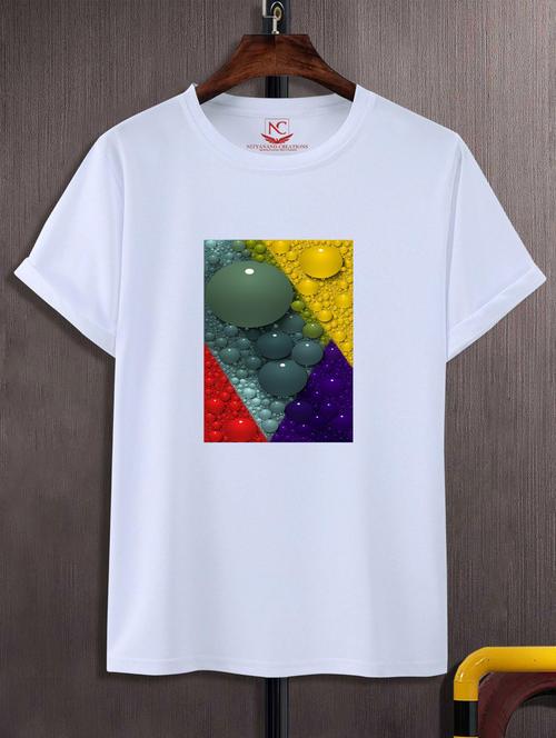 unisex white graphic printed t-shirt - 20883175 -  Standard Image - 0