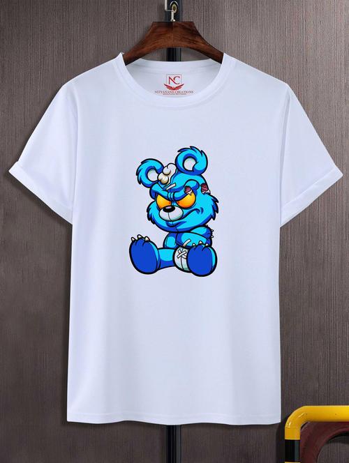 unisex white polyester graphic t-shirt - 20883198 -  Standard Image - 0