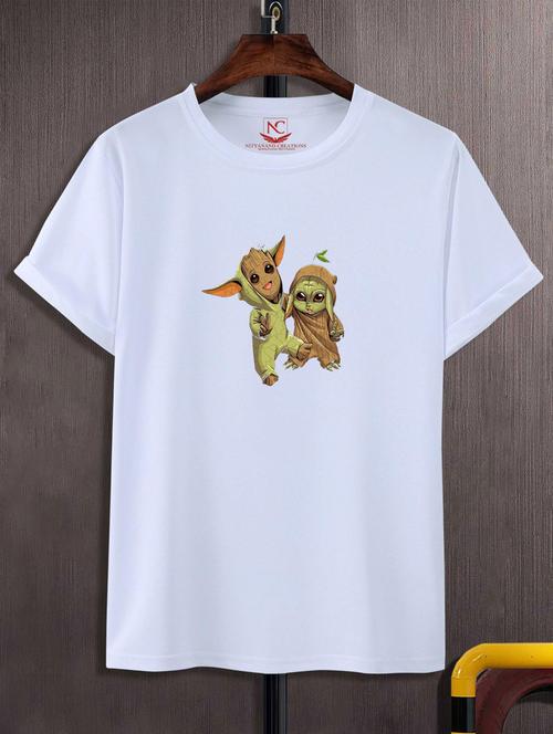 unisex white polyester graphic t-shirt - 20883199 - Standard Image - 0