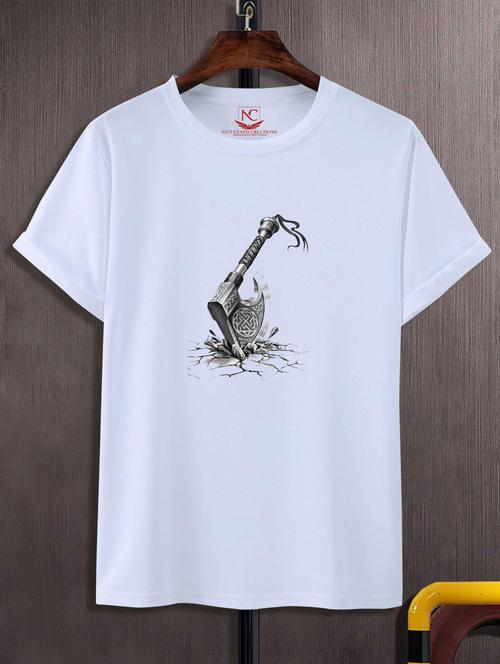white polyester tshirt - 20883201 - Standard Image - 0