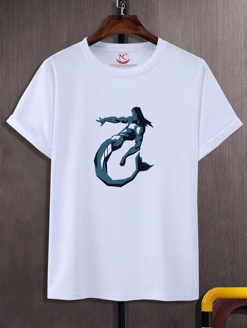 unisex white graphic printed t-shirt - 20883215 - Standard Image - 0