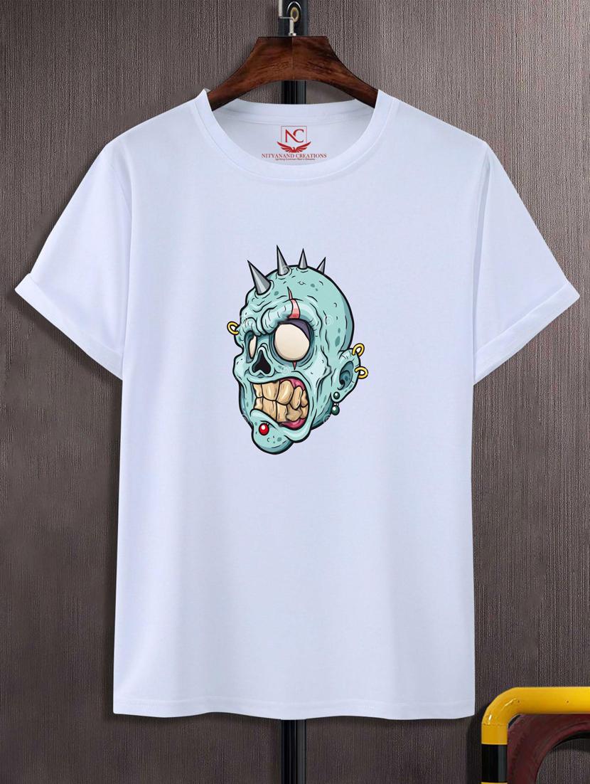 unisex white graphic printed t-shirt - 20883219 -  Zoom Image - 0