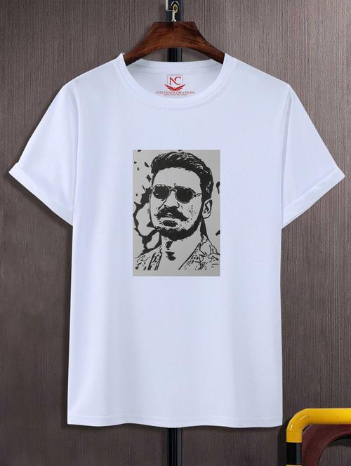 unisex white graphic print t-shirt - 20883220 - Standard Image - 0