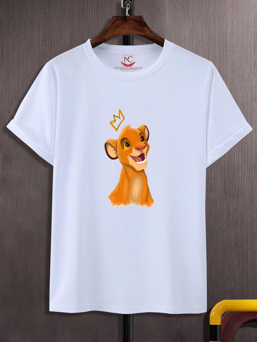 unisex white graphic print t-shirt - 20883234 - Zoom Image - 0