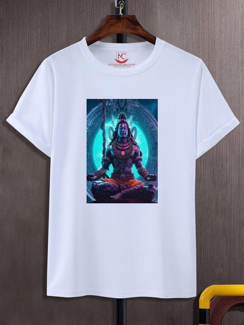 unisex white graphic printed t-shirt - 20883235 - Standard Image - 0