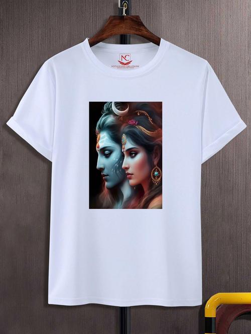 unisex white graphic printed t-shirt - 20883238 - Standard Image - 0