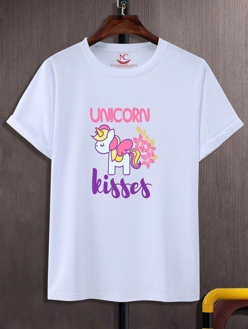 unisex white graphic printed t-shirt - 20883246 - Standard Image - 0
