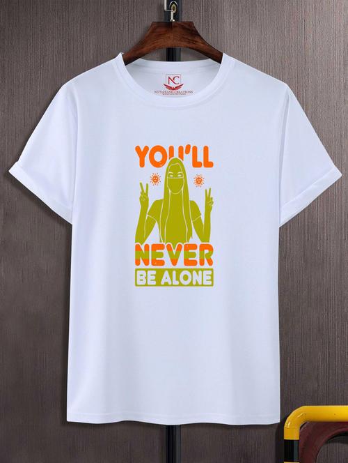 unisex white graphic printed t-shirt - 20883260 - Standard Image - 0