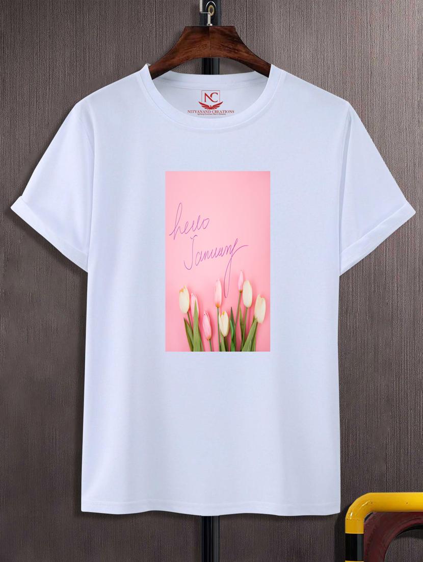 unisex white graphic printed t-shirt - 20883262 -  Zoom Image - 0