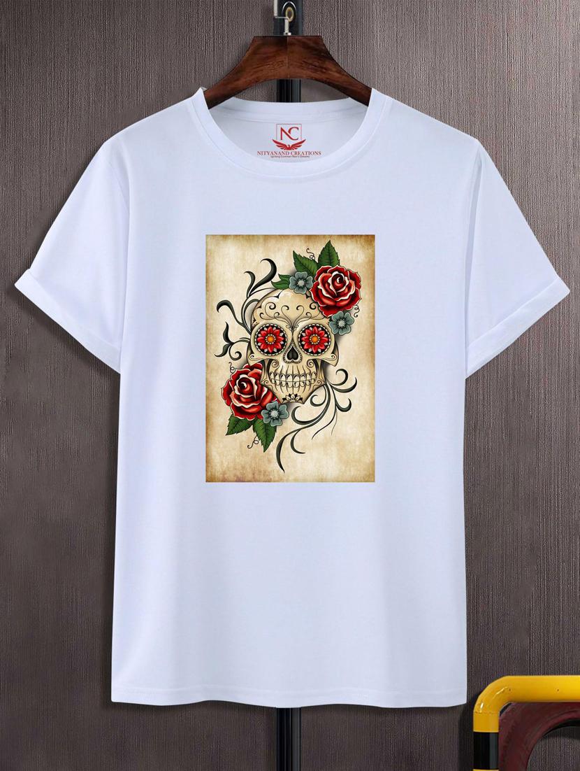 unisex white graphic printed t-shirt - 20883267 -  Zoom Image - 0