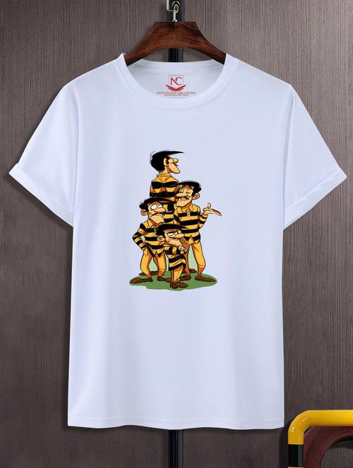 unisex white graphic printed t-shirt - 20883272 - Standard Image - 0