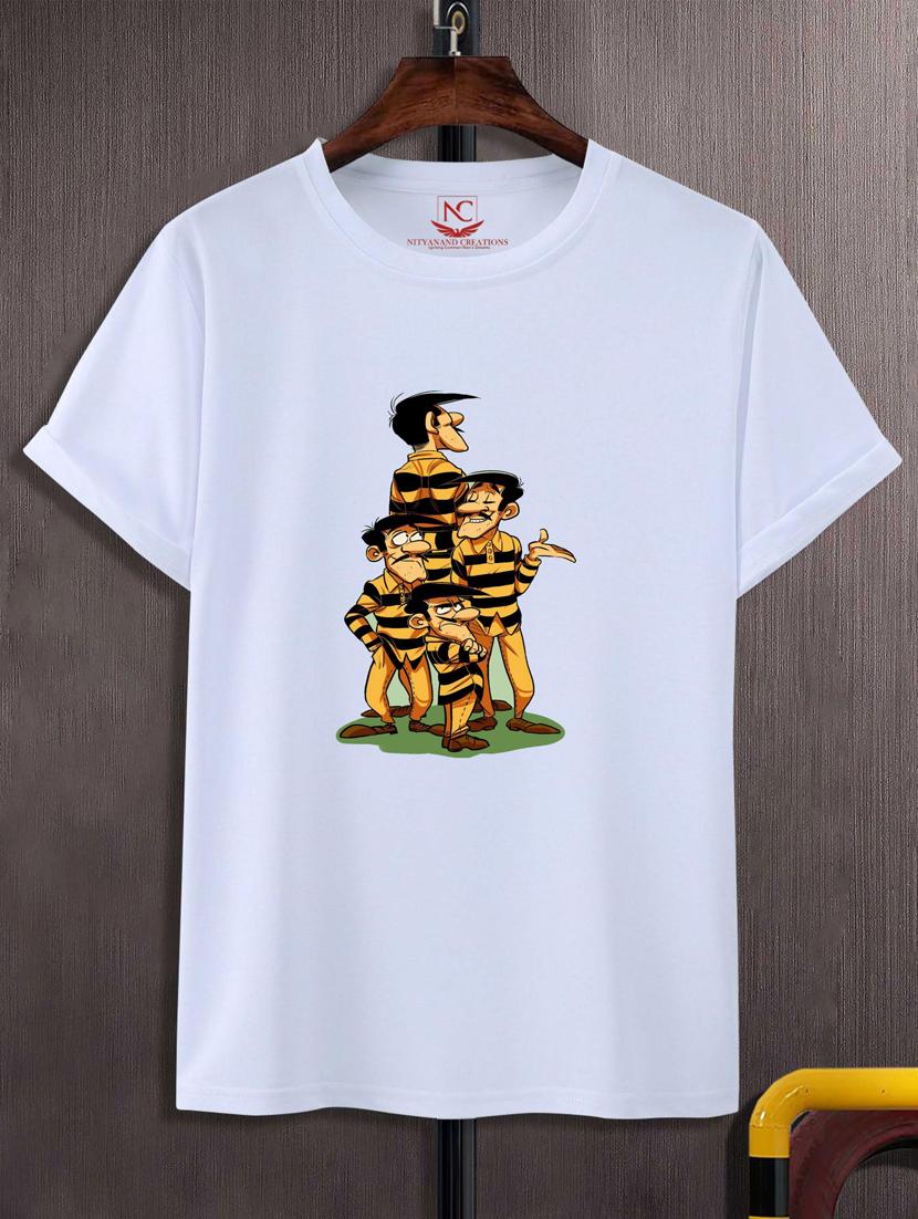 unisex white graphic printed t-shirt - 20883272 - Zoom Image - 0