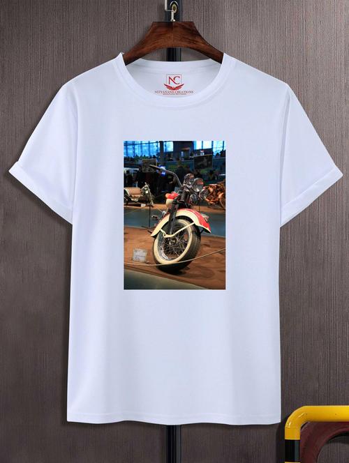 unisex white graphic printed t-shirt - 20883279 -  Standard Image - 0