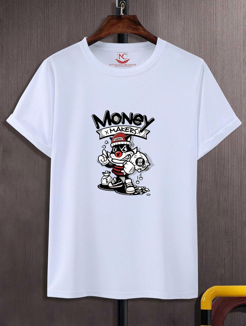 unisex white graphic printed t-shirt - 20883280 -  Zoom Image - 0