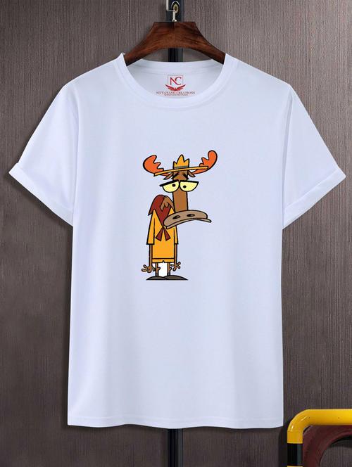 unisex white polyester graphic t-shirt - 20883296 -  Standard Image - 0