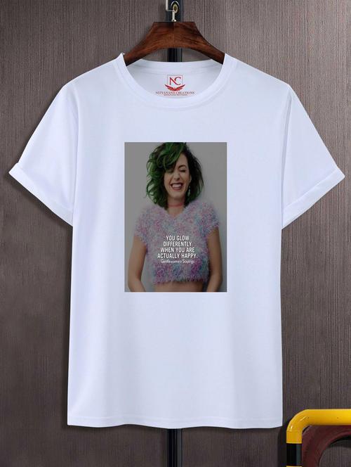 unisex white graphic printed t-shirt - 20883297 - Standard Image - 0