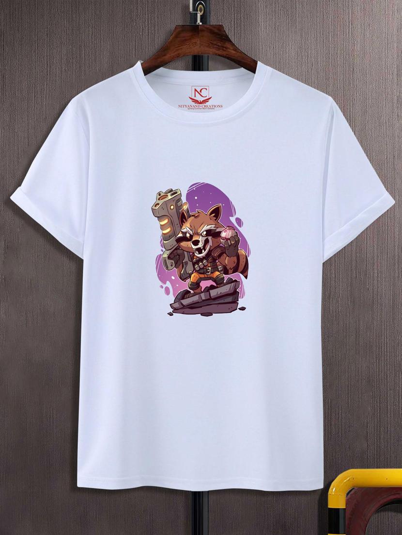 unisex white graphic printed t-shirt - 20883298 - Zoom Image - 0