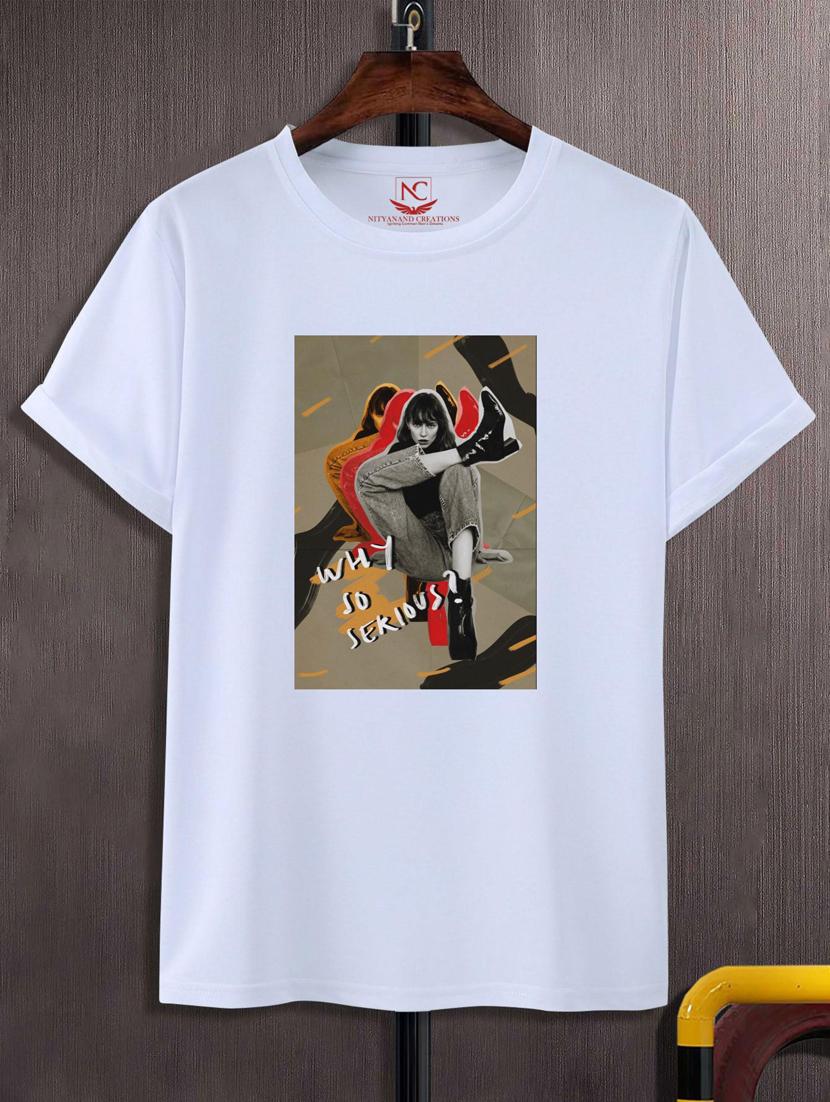 unisex white graphic printed t-shirt - 20883300 -  Zoom Image - 0