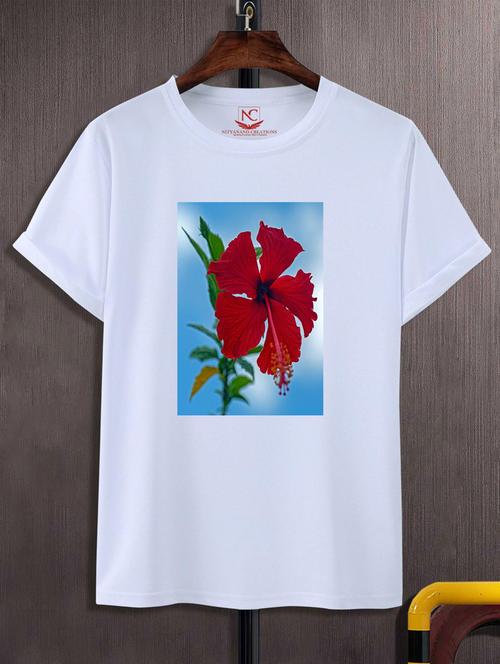 unisex white graphic printed t-shirt - 20883307 -  Standard Image - 0