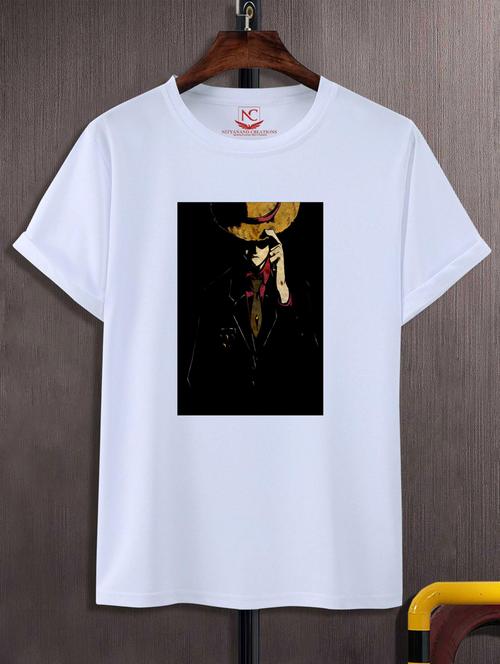 unisex white graphic printed t-shirt - 20883309 -  Standard Image - 0