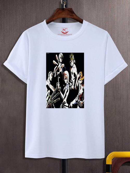 unisex white graphic printed t-shirt - 20883310 -  Standard Image - 0