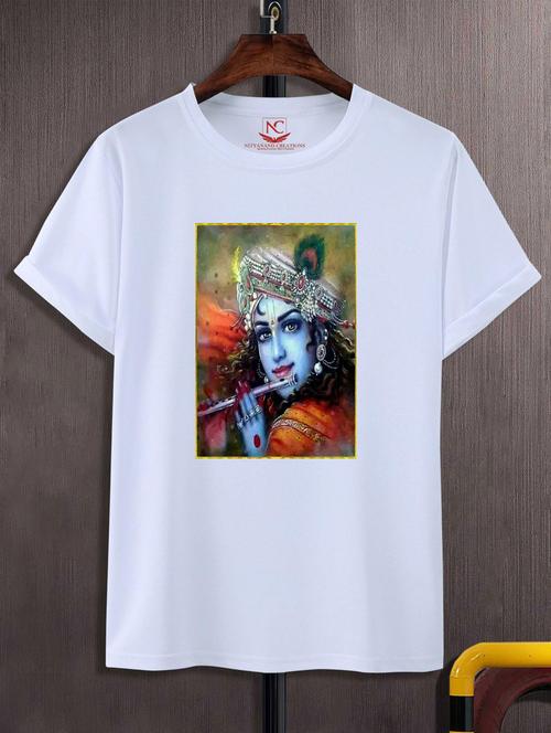 unisex white graphic printed t-shirt - 20883312 - Standard Image - 0
