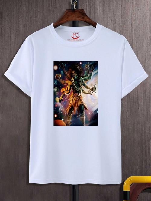 unisex white polyester graphic t-shirt - 20883313 - Standard Image - 0