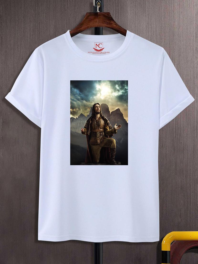 unisex white graphic printed t-shirt - 20883317 - Zoom Image - 0