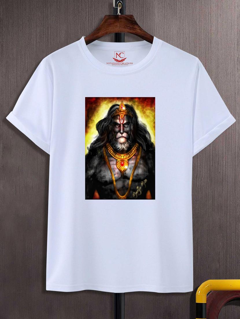 unisex white graphic print t-shirt - 20883322 - Zoom Image - 0
