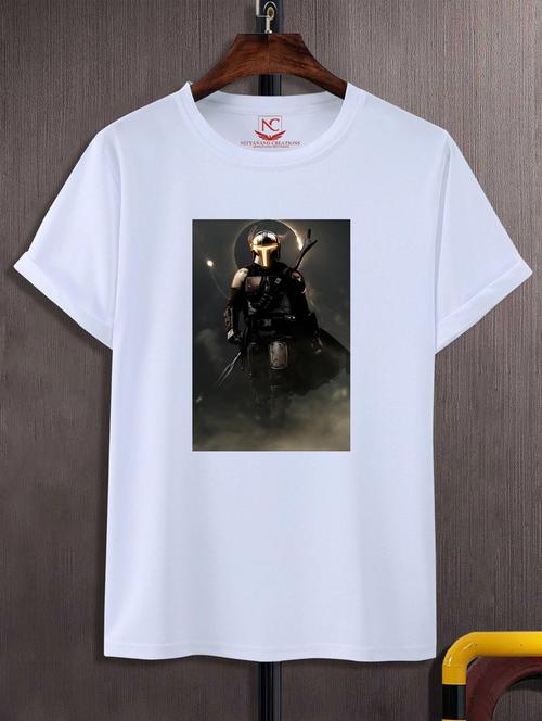 unisex white graphic printed t-shirt - 20883323 - Standard Image - 0