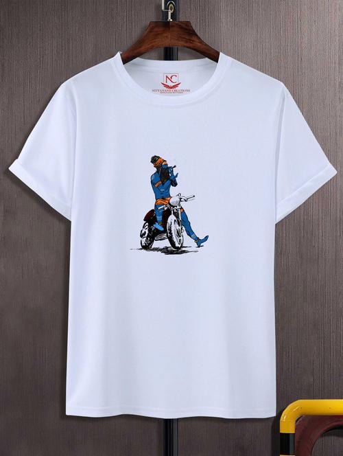 unisex white graphic print t-shirt - 20883330 -  Standard Image - 0