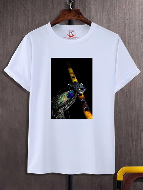 unisex white graphic printed t-shirt - 20883332 - Standard Image - 0