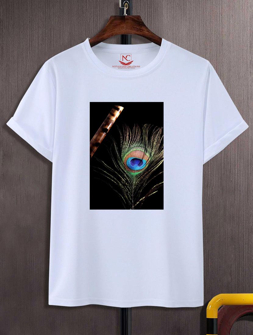 unisex white graphic printed t-shirt - 20883338 -  Zoom Image - 0