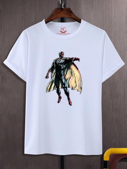 unisex white graphic printed t-shirt - 20883347 -  Standard Image - 0