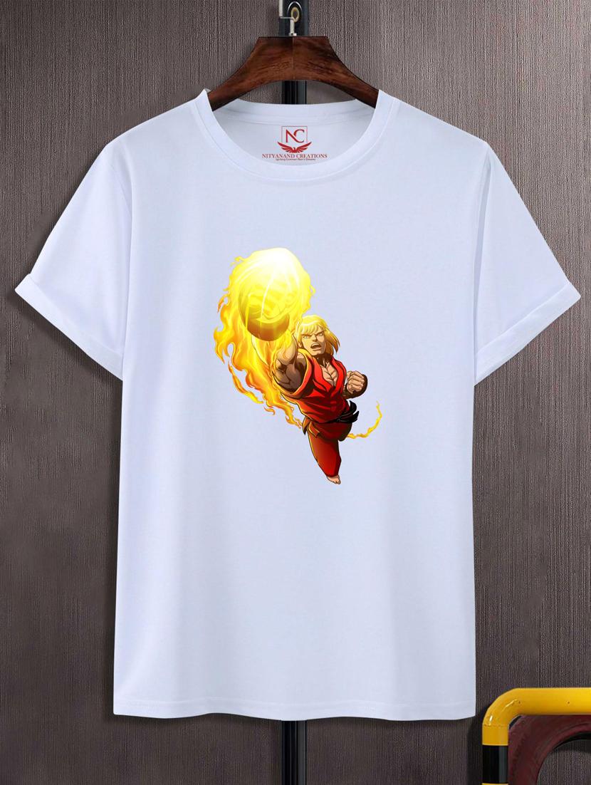 unisex white graphic printed t-shirt - 20883358 - Zoom Image - 0