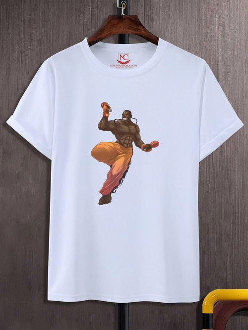 unisex white graphic printed t-shirt - 20883359 - Standard Image - 0