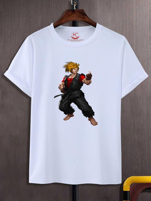 unisex white graphic printed t-shirt - 20883366 - Standard Image - 0