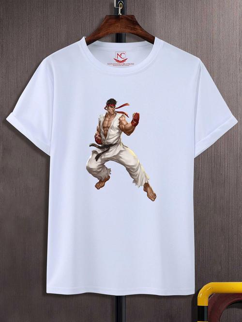 unisex white graphic printed t-shirt - 20883367 - Standard Image - 0