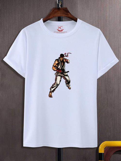 unisex white graphic printed t-shirt - 20883371 - Standard Image - 0